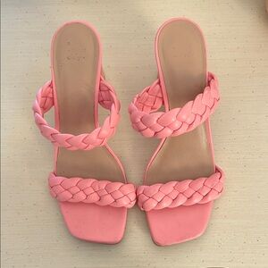 a new day Pink Braided Sandals